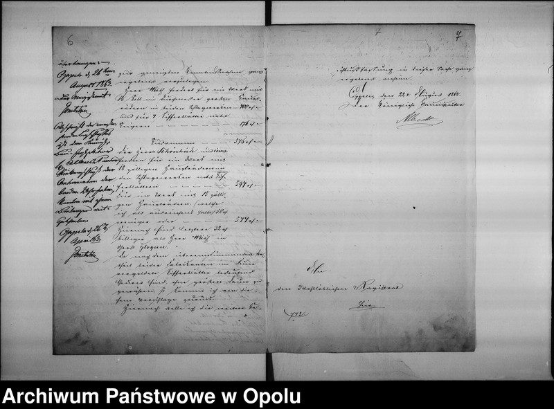 Obraz 8 z jednostki "Acta des Magistrats zu Oppeln betreffend: die Reparatur der Thurm-Uhr durch Garbe und Schoenheid und Anfertigung einer Neuen durch C. Weiss de Anno 1844"