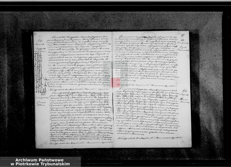 Obraz 20 z jednostki "[Księga duplikat aktów urodzonych, zaślubionych i zmarłych]"