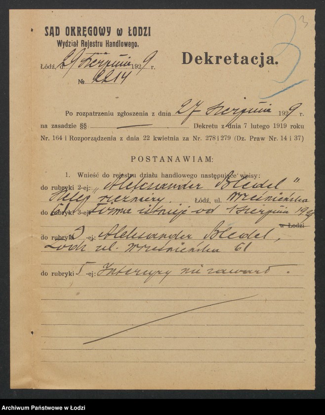 Obraz 5 z jednostki "Aleksander Bleder – sklep rzeźniczy"