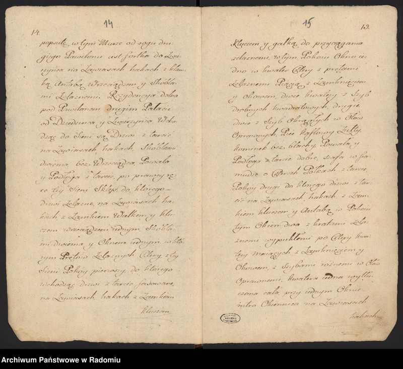image.from.unit.number "Lustracja klucza bodzeckiego 1789 roku [oraz] lustracja klucza cisowskiego"