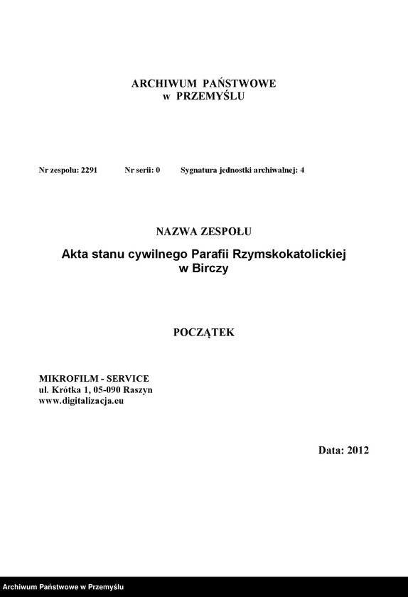 image.from.unit.number "[Księga małżeństw parafii Bircza]"