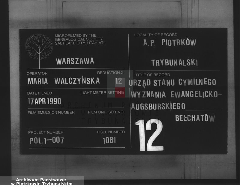 image.from.team "Akta stanu cywilnego Parafii Ewangelicko - Augsburskiej w Bełchatowie"
