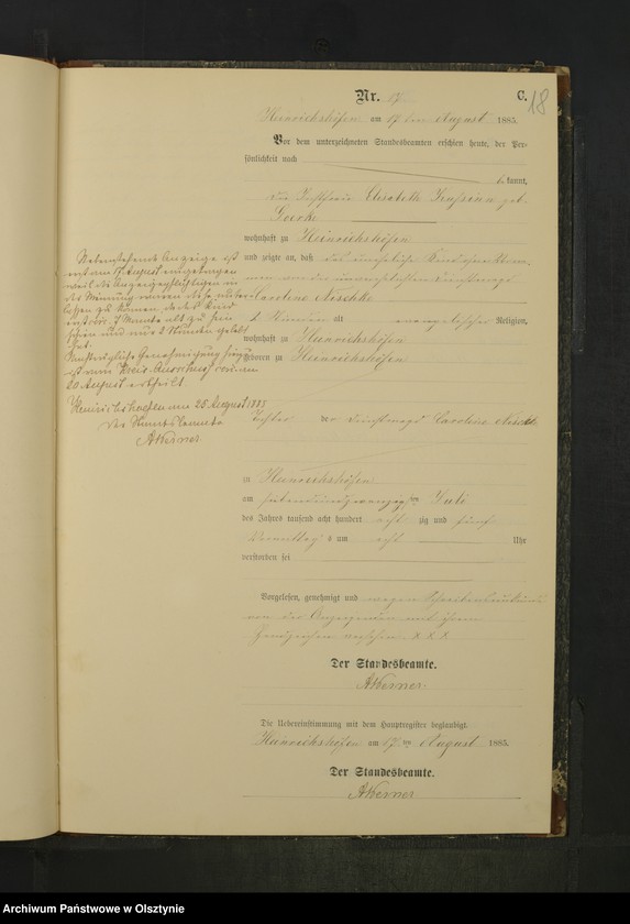 image.from.unit.number "Sterbe-Neben-Register Nr 1 - 28"