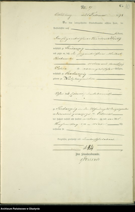 image.from.unit.number "Sterbe-Haupt-Register Nr 1 - 77"