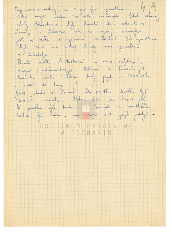 Obraz 12 z jednostki "Relacje i wspomnienia dotyczące powstania wielkopolskiego: 1. Poznań, część V /autorzy relacji od T - W/./Zakrzewski Władysław/."