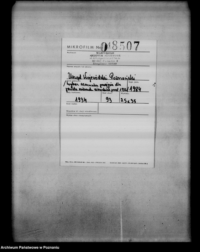 Obraz 2 z jednostki "/Wykaz szacunku przyjęcia dla państwowych nieruchomości ziemskich rozparcelowanych przed 1932/"