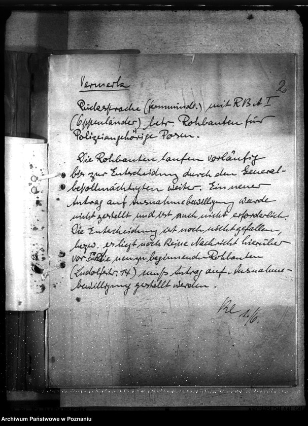 Obraz 6 z jednostki "Schaffung von Mietwohnungen für die Ordnungspolizei und Kriminalpolizei. Allgemein"