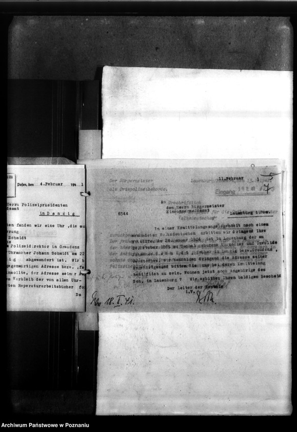 Obraz 12 z jednostki "Uhr mit der Gravierung Johann Schmidt - Graudenz (Grudziądz)"