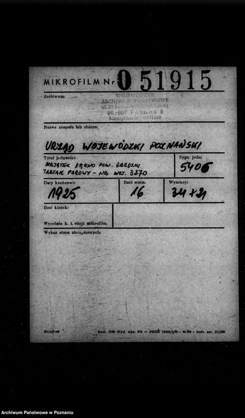 Obraz 2 z jednostki "Majątek Łękno powiat średzki tartak parowy nr woj. 3270"