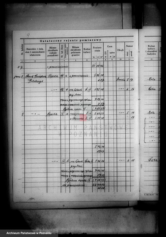 Obraz 14 z jednostki "Ostateczny rejestr pomiarowy i nowy kataster obrębu Śmielin i Kraczki powiatu wyrzyskiego majątek Samostrzel"