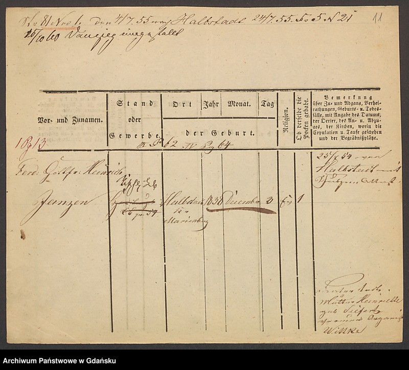 image.from.unit.number "Karty meldunkowe: Janzen E. - Janzon "