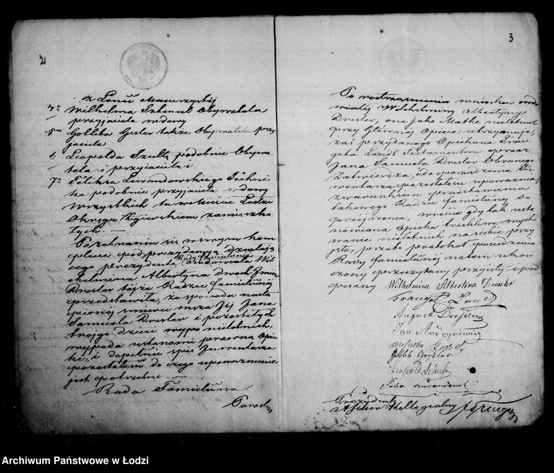 Obraz 6 z jednostki "Akta tyczące się ustanowienia opieki nad nieletnimi Juliuszem Augustem, Anną Florentyną i Janem Teodorem rodzeństwem Dresler po zmarłym Janie Samuelu Dresler"