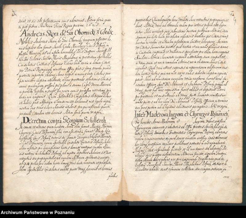 Obraz 7 z jednostki "Acta actorum in officio consulari Posnaniensi conscriptorum a.d. 1623 ... Dachnowski notarius."