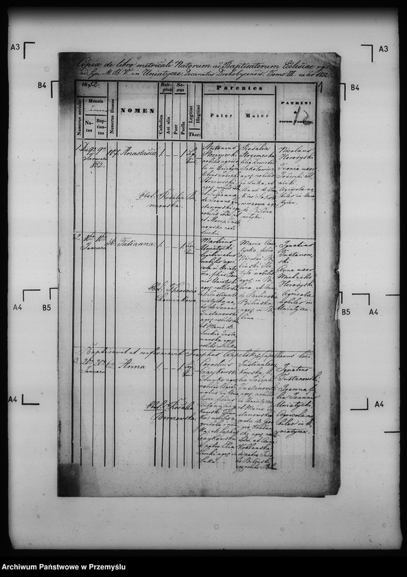 Obraz 5 z jednostki "[Kopie ksiąg metrykalnych parafii Uniatycze (dekanat Drohobycz)]"