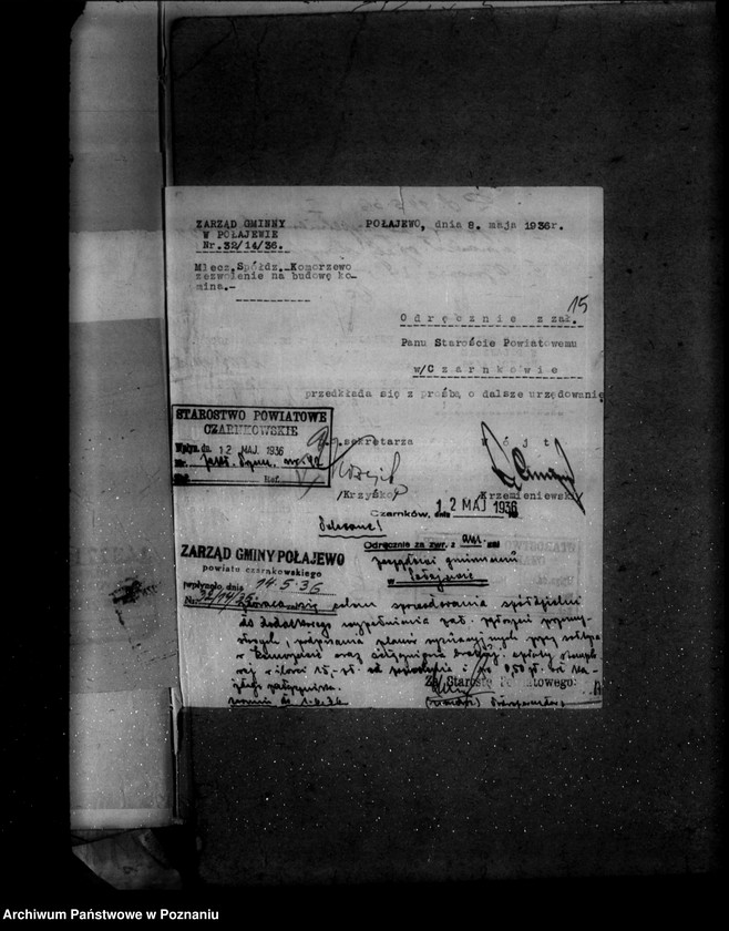 Obraz 19 z jednostki "Zatwierdzenie zakładu przemysłowego /mleczarni/ Firmy Molkereigenossenschaft z ograniczoną odpowiedzialnością w Konarzewie"