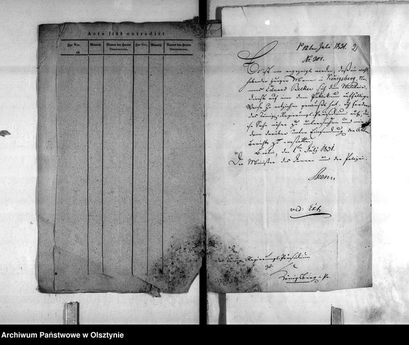 image.from.unit.number "Militairdienstpflichtigkeit des Kaufmann Eduard Becker"