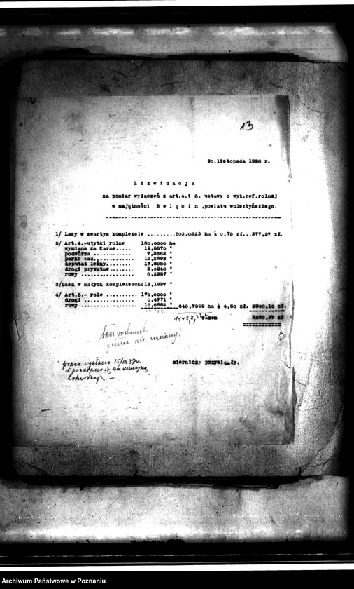 image.from.unit.number "/Sprawy pomiarowe majątku Bolęcin-Karna powiatu wolsztyńskiego/"