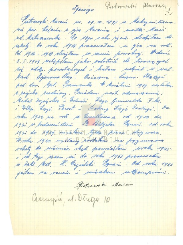 Obraz 12 z jednostki "Życiorysy powstańców wielkopolskich: P - tom V /Piotrowski Marcin - Polarek Paweł/."