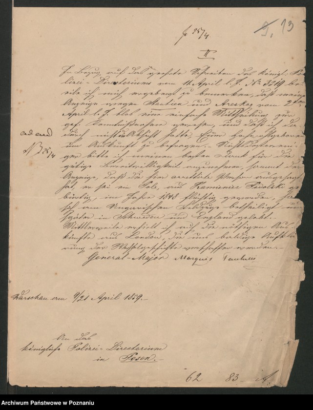 Obraz 16 z jednostki "A. betr. die Auskunft über Ausländer Lit. A"