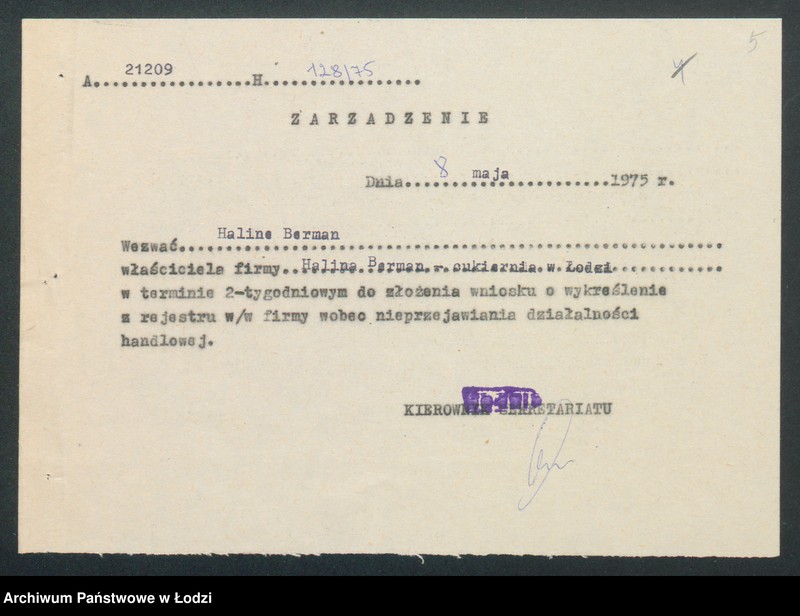 Obraz 7 z jednostki "Halina Berman – cukiernia"