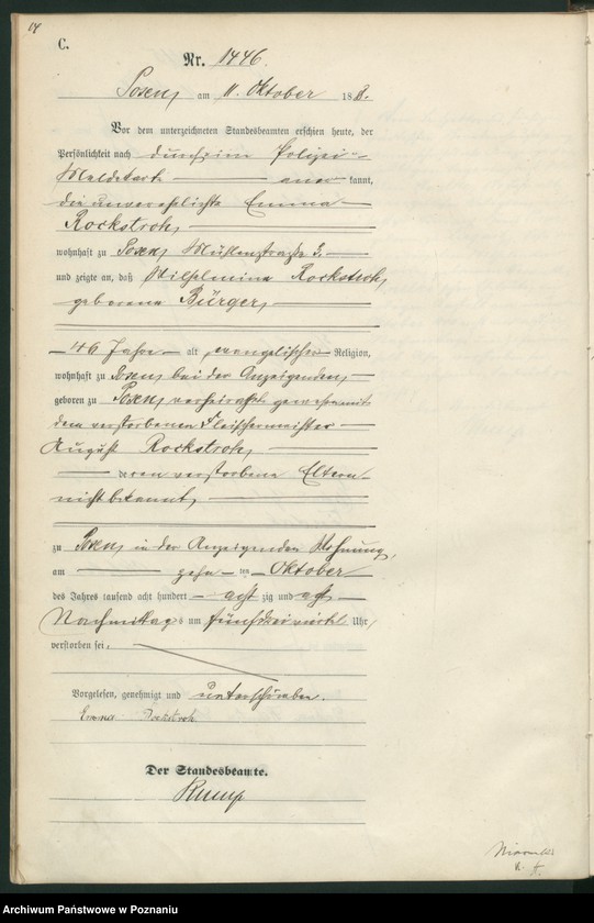 Obraz 17 z jednostki "Księga zgonów t. IV"