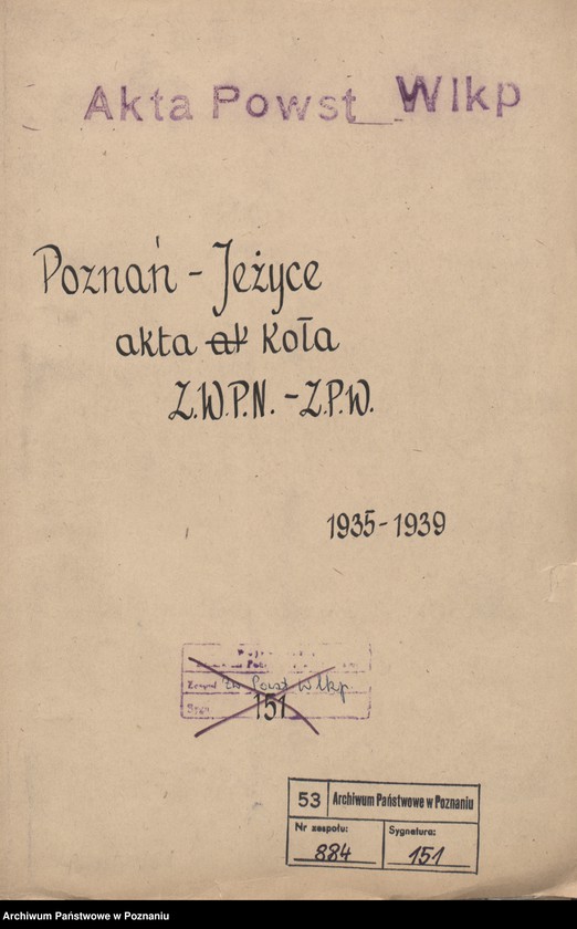 Obraz 3 z jednostki "Poznań - Jeżyce akta koła."