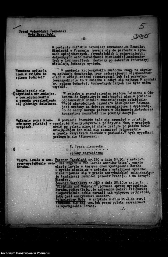 Obraz 9 z jednostki "Sprawozdania sytuacyjne z życia mniejszości narodowych za miesiące październik, listopad, grudzień 1931 r."