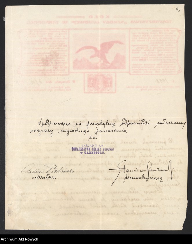 image.from.unit.number "Działalność społeczna, polityczna, i wojskowa Władysława Sikorskiego w Galicji w okresie przed wybuchem I wojny światowej. Projekty uchwał i memoriałów, korespondencja."