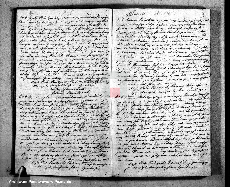 Obraz 3 z jednostki "Akta urodzeń, małżeństw, zgonów i zapowiedzi"