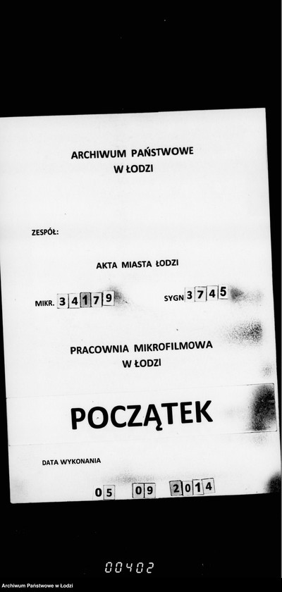 Obraz 1 z jednostki "Ob ustrojstve železnoj dorožnov vetvi k kazennomu vinnomu skladu nachodjaščemsja po Rokicinskomu Šosse"
