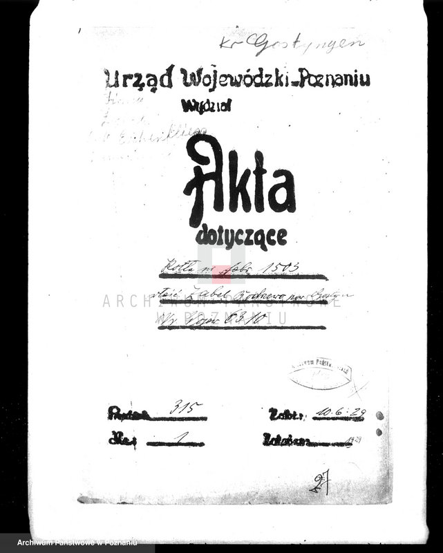 Obraz 4 z jednostki "Majętność Bodzewo pow. gostyński, gospodarstwo rolne, własność Zabel nr woj. kotła 6310"