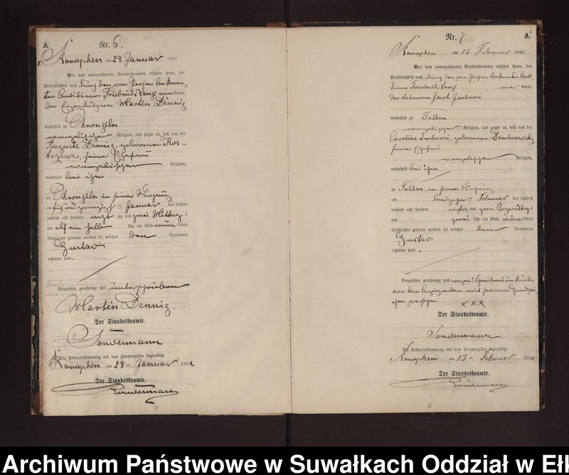 image.from.unit.number "Geburts-Neben-Register des Preussischen Standes-Amtes Gr. Konopken Kreis Loetzen"