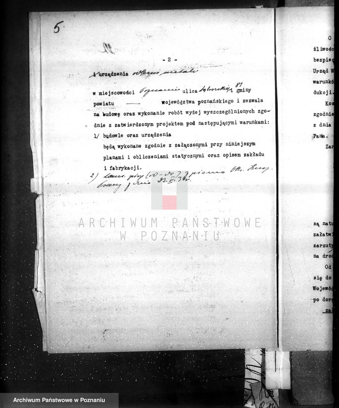 Obraz 9 z jednostki "Zieliński St. Wartoma odlewnia metali Poznań /zatwierdzanie urządzenia/"