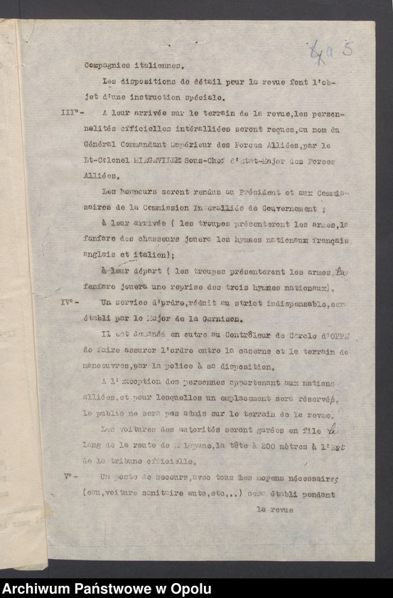 image.from.unit.number "Sorties /Korespondencja własna wychodząca, pisma, zarządzenia, sprawozdania/ 10.07. -28.10.1920"