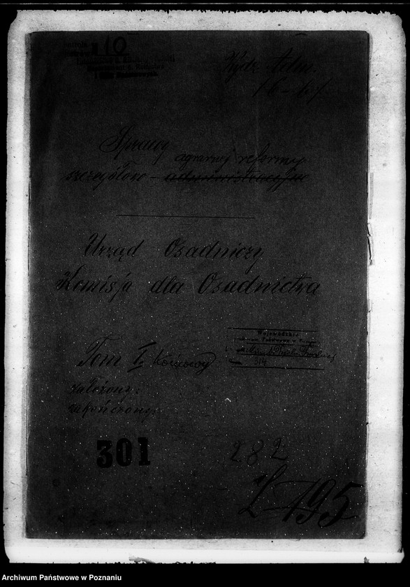 image.from.unit.number "Sprawy agrarnej reformy Urząd Osadniczy Komisja dla Osadnictwa"