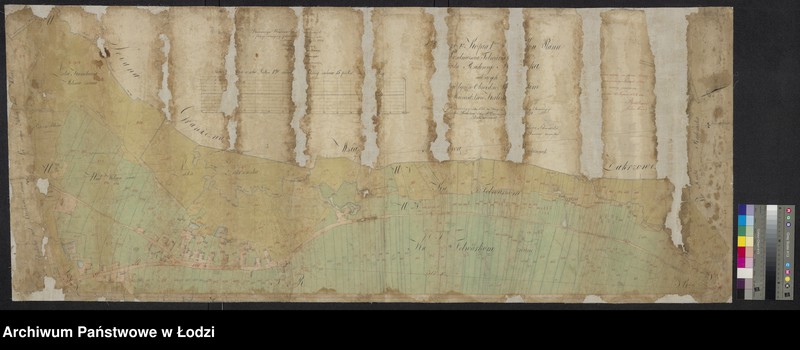Obraz 1 z jednostki "Kopia I ... planu przedmieścia folwarków do miasta rządowego Radomska należących, obwodzie piotrkowskim, województwie kaliskim"