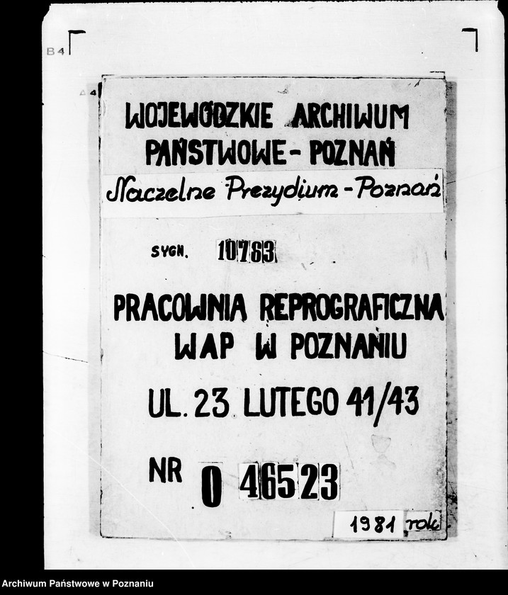 Obraz 1 z jednostki "Anträge auf Bewilligung von Unterstützungen aus der Nationalstiftung."