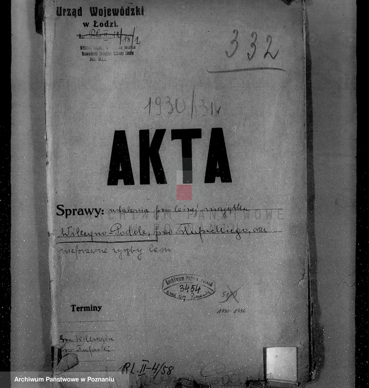 Obraz 5 z jednostki "Ustalenie powierzchni leśnej majątku Wilczyno-Podole powiat słupecki oraz nieprawne wyręby lasu"