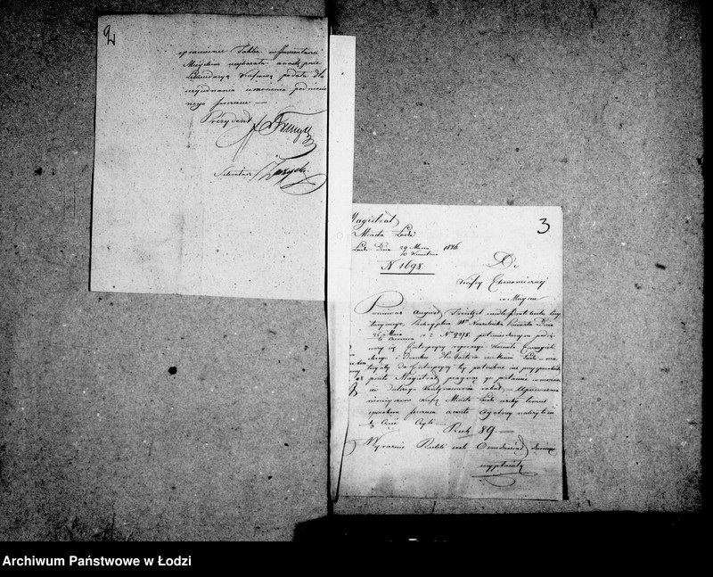 Obraz 6 z jednostki "Akta tyczące się poczynionych forszusów z kasy miasta Łodzi od roku 1846 po koniec roku"