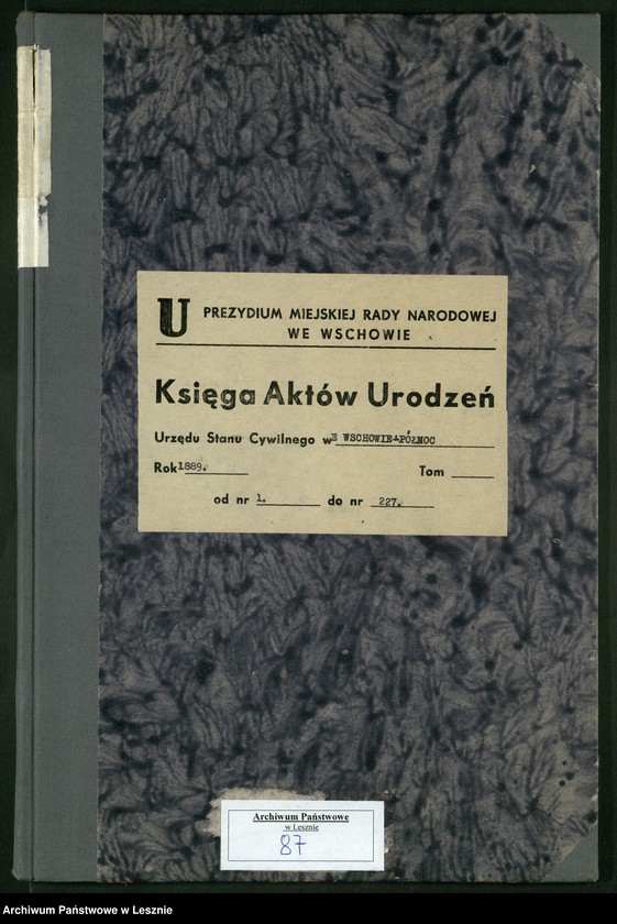 Obraz 2 z jednostki "[Księga urodzeń - Wschowa północ]"