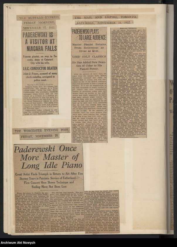 image.from.unit.number "Wycinki prasowe dotyczące tournée i koncertów w Stanach Zjednoczonych, Francji i Anglii oraz działalności politycznej i biografii"