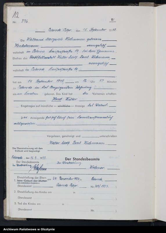 Obraz 14 z jednostki "Geburtenbuch/Zweitbuch/Tom II,Nr 366 - 517"