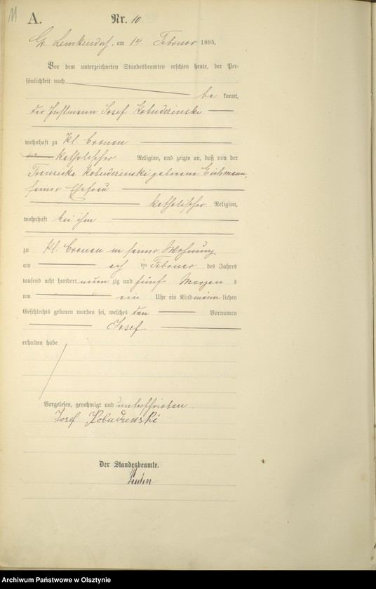 image.from.unit.number "Geburts-Haupt-Register Nr 1 - 77"