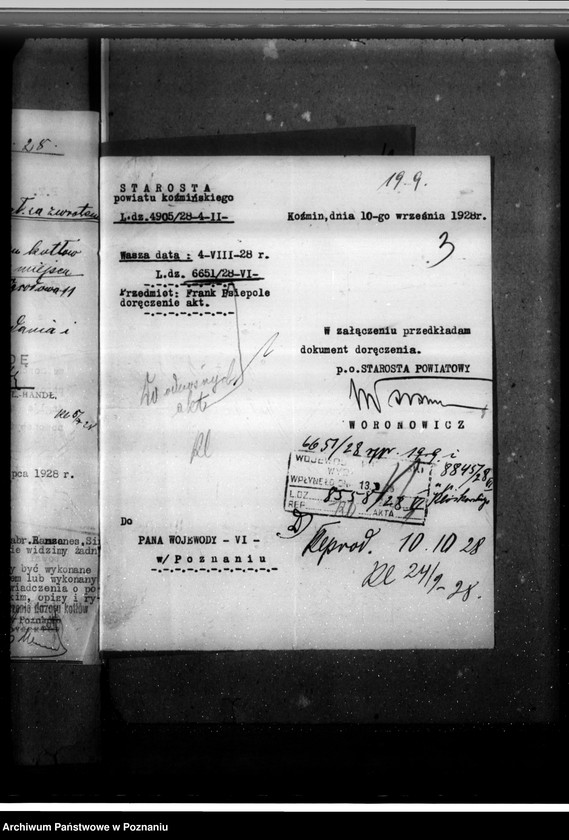 image.from.unit.number "Majętność Psiepole, pow. krotoszyński własność E. Franek nr woj. kotła 6226"