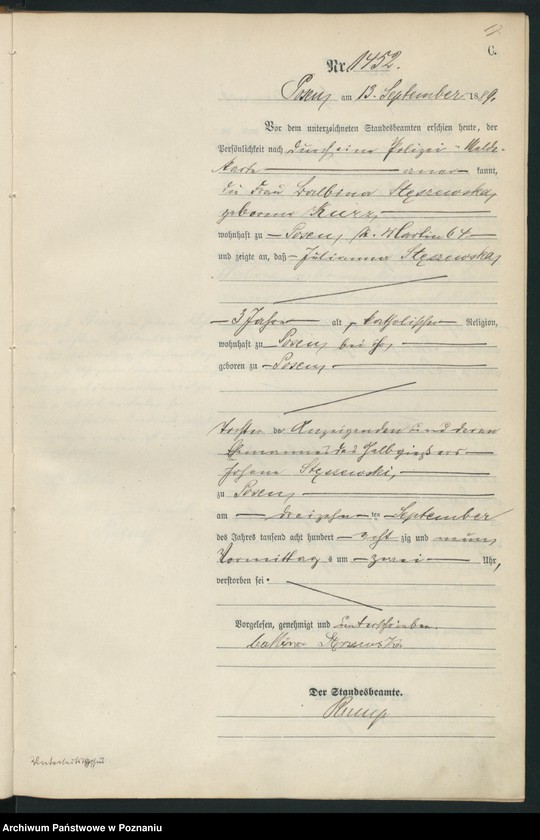 Obraz 20 z jednostki "Księga zgonów t. IV"