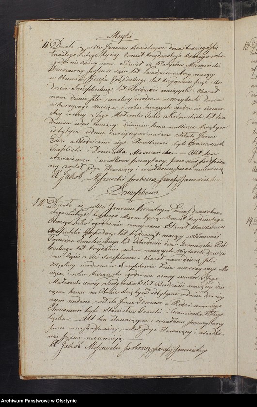 image.from.unit.number "Duplikat Kościoła Parafialnego Janowieckiego składający się z trzech Oddziałow to jest Ak Urodzenia Zaslubienia i Zejścia na Rok 1838 przeznaczony"