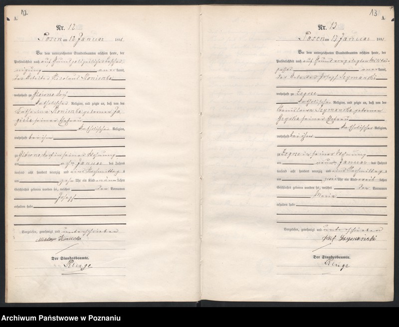 Obraz 9 z jednostki "Księga urodzeń t. I"