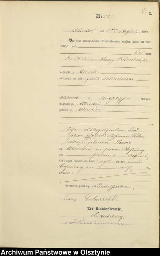 image.from.unit.number "Sterbe-=Haupt-Register Tom II,Nr 303 - 470"