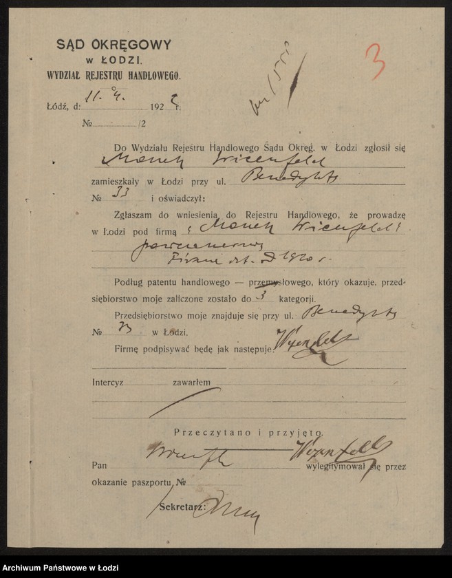 Obraz 5 z jednostki "Moszek Wicenfeld- sprzedaż pończoch"