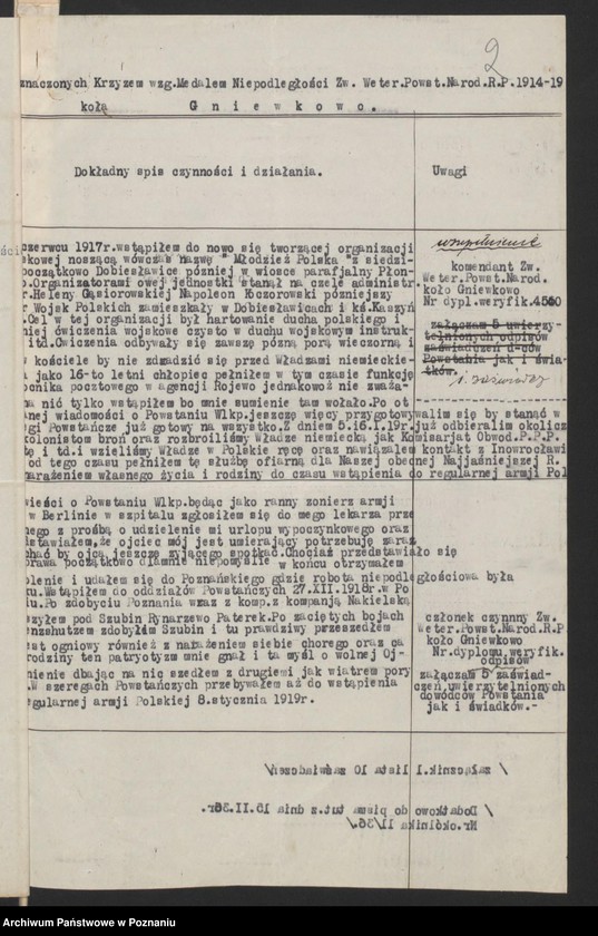 Obraz 4 z jednostki "Gniewkowo, powiat Inowrocław akta koła."